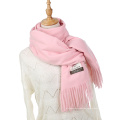 Luxus Einfarbig Damen Schal Winter Kaschmir Pashmina Schal und Wraps